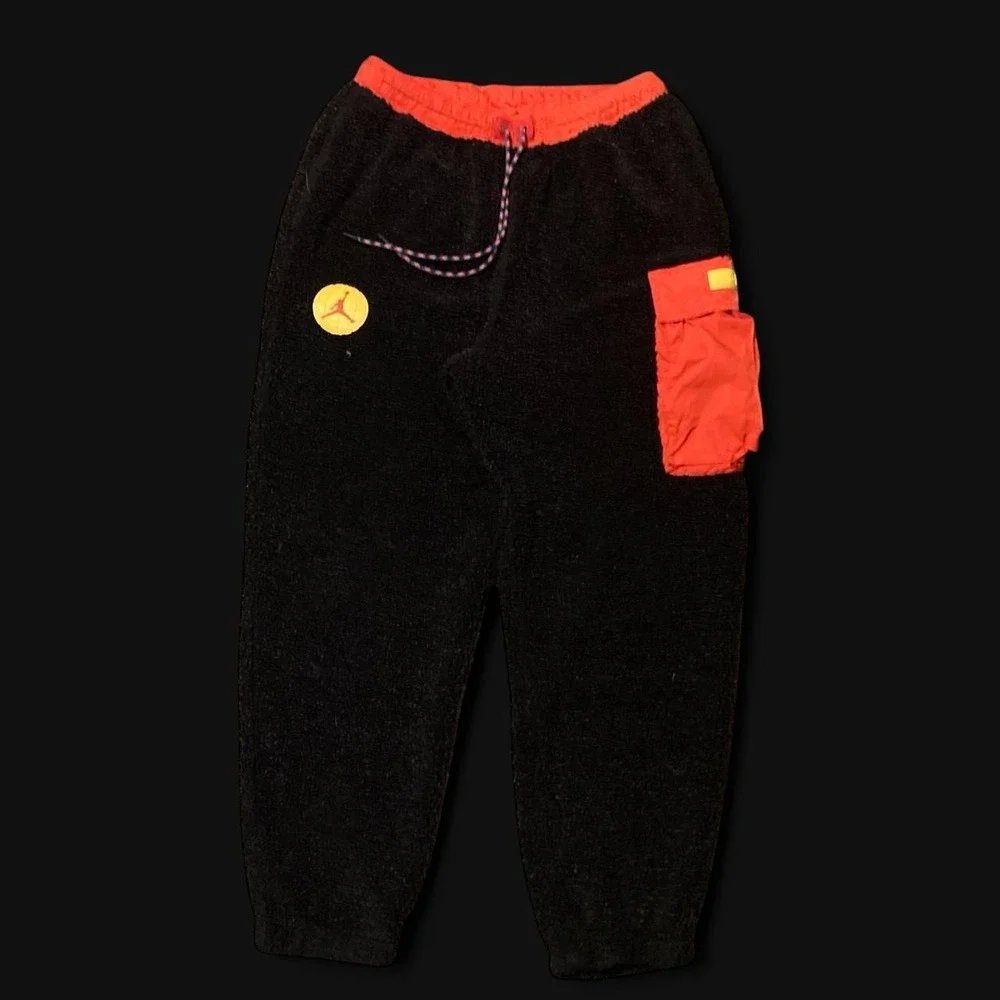 Jordan essentials mountainside fleece pants cargo patches joggers Men's L